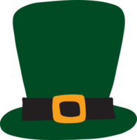 st. patrick's day top hat hand drawn style png