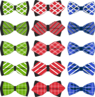 big set ties different types, bowties various size png