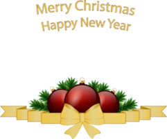 Collection accessory for celebration holiday New Year and Christmas png