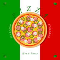 Various sweet tasty pizza png