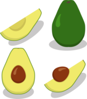 Sweet juicy tasty natural eco product avocado png