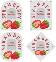 Sweet juicy tasty natural eco product strawberry png
