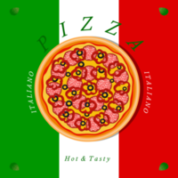 Various sweet tasty pizza png