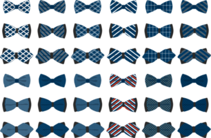 grandes conjuntos de gravatas diferentes tipos, gravatas borboletas de vários tamanhos png