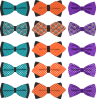 big set ties different types, bowties various size png