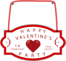 Collection accessory for celebration holiday Valentine's Day png