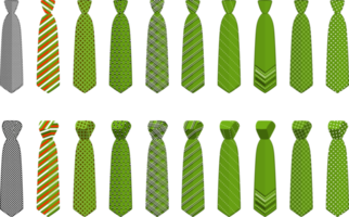 grande set cravatte di diversi tipi, cravatte di varie dimensioni png