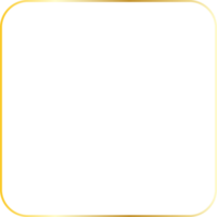 gold line border frame decoration png