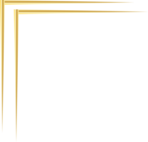 Rahmendekoration mit goldener Linie png