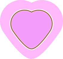 esthetiek schattig kleurrijk hart vorm sticker decoratie png