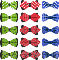 big set ties different types, bowties various size png