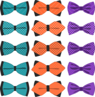 big set ties different types, bowties various size png