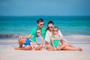 Young family on vacation have a lot of fun photo