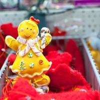 Christmas toy ginger man in supermarket photo