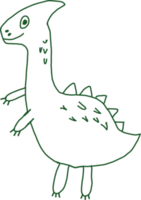 Dinosaur drawing cartoon illustration. png