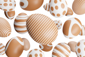 gold egg falling easter 3d render illustration png