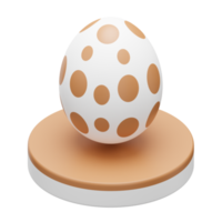 huevo de oro podio pascua 3d ilustración png