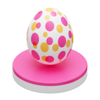 egg podium easter 3d illustration png