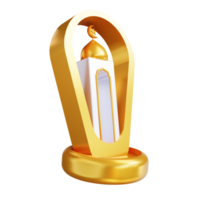 3D Illustration mosque location png