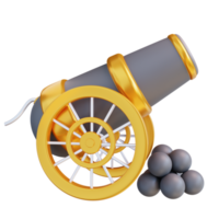 3D-Darstellung Kanone png