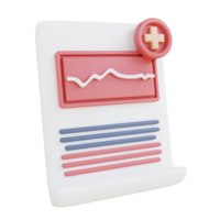 3d illustration health document png