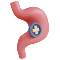 3d illustration of gastric health check png