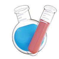 3d illustration of health test tube png