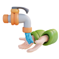 3d illustration ablution png