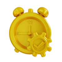 3d illustration of working time png