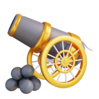 3D-Darstellung Kanone png