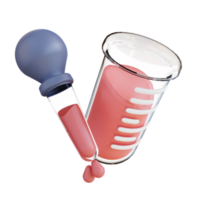 3d illustration test tube png