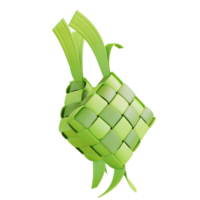 losango vegetal de ilustração 3D png