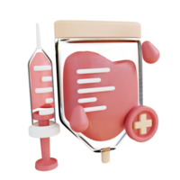 3d illustration of infusion and injection png