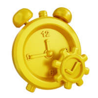 3d illustration of working time png