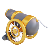 3D Illustration cannon png