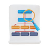 3d illustration hierarchy analysis png