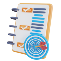 3d illustration target schedule png