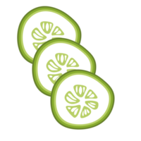 Cucumber slice with whole grain png