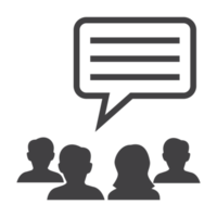message box, meeting and conversation icon png