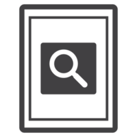 magnifying glass icon with frame icon png