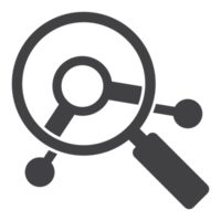 magnifying glass zoom point joint connection icon png