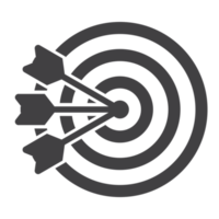 Goal target dart arrow solid icon