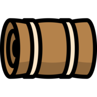 Bedroll icon, sleeping matt, Lineal color style png