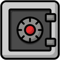 safe icon, analog ring coding icon png