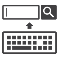 teclado con icono de motor de búsqueda png