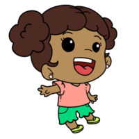 Cartoon Kids Girl 03 png