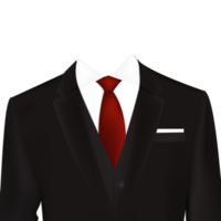 Half Length Suit in Black Color png