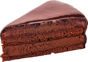 delicioso bolo de chocolate, fatia de bolo de chocolate doce png