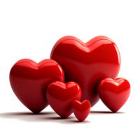 red heart shape transparent background png