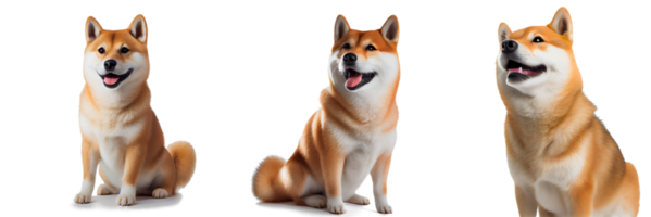 chien mignon et heureux sur fond transparent. ai gen png